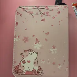 Trading Card Binder pink Sakura 4 Page - Image 4