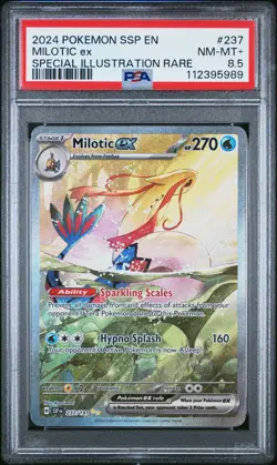 PSA 8.5 Milotic ex 237/191 SIR Surging Sparks SSP Pokemon Card - Image 1