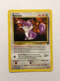 Pokemon Card Team Rocket Rattata 66/82 Near Mint - Image 1