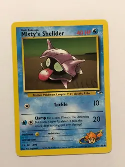 Pokemon Card Gym Heroes Misty's Shellder 89/132 Near Mint - Image 1