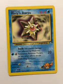 Pokemon Card Gym Heroes Misty's Staryu 90/132 Near Mint - Image 1