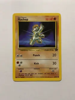 Pokemon Card Team Rocket Machop 59/82 Near Mint - Image 1