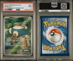 Pokemon Center 151 ETB Snorlax SVP 051 Stamp Promo Card PSA 9 Mint Condition - Image 1