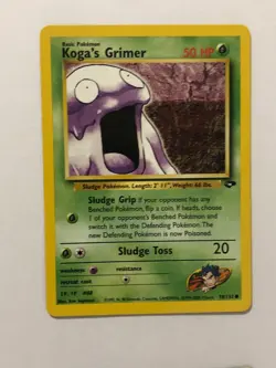 Pokemon Card Gym Challenge Koga's Grimer 78/132 Near Mint - Image 1