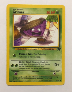 Pokemon Card Team Rocket Grimer 57/82 Near Mint - Image 1