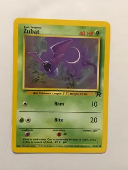 Pokemon Card Team Rocket Zubat 70/82 Near Mint - Image 1