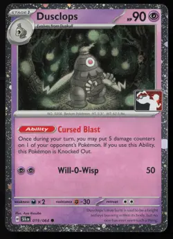 Pokemon Dusclops - 019/064 Prize Pack Series Cards Cosmo Holo Pack Fresh - NM - Image 1