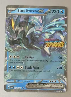 Pokemon TCG 2024 Surging Sparks #048/191 Black Kyurem ex Stamped Promo Card NM-M - Image 1