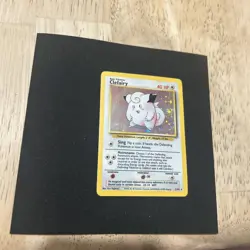 Pokemon TCG Clefairy Base Set Holo Unlimited Rare Card 5/102 - Image 3