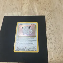 Pokemon TCG Clefairy Base Set Holo Unlimited Rare Card 5/102 - Image 5