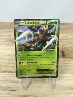 Beedrill EX XY157 Black Star Promo Holo Pokemon Card MP - Image 1