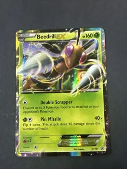 Beedrill EX XY157 Black Star Promo Holo Pokemon Card MP - Image 2