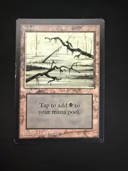 Magic The Gathering: Beta Swamp (C) MTG Beta - Image 1