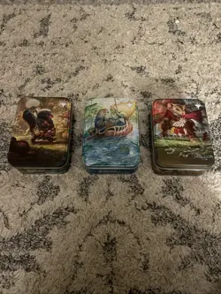 MTG Bloomburrow Collectable Tin Set Of Three - EMPTY - Storage Or Deck Boxes - Image 1