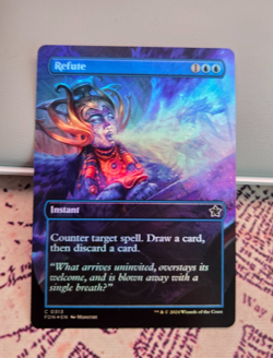 MTG Foil Refute Borderless Extended Foundations NM - Image 1
