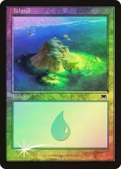 Onslaught MTG FOIL Island (#337) Magic - Image 1