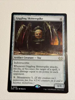 Giggling Skitterspike Commander: Duskmourn: House of Horror Regular - Image 1