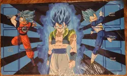 Dragon ball Z Gogeta Blue Playmat card game Play Mat desk Mouse Pad TCG CCG MTG - Image 1