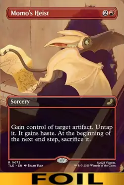 1x - Momo's Heist - FOIL BORDERLESS #72 - Avatar: Eternal - NM MTG - Image 2