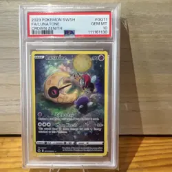 Pokemon Lunatone Crown Zenith Galarian Gallery Full Art #GG11 PSA 10 Gem Mint - Image 1