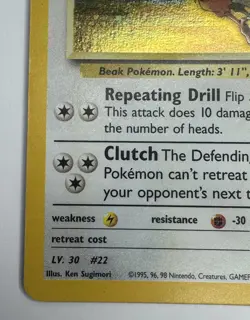 Pokemon TCG. Lt. Surge's Fearow 007/132 Gym Heroes Holo Vintage - Image 3