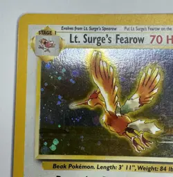 Pokemon TCG. Lt. Surge's Fearow 007/132 Gym Heroes Holo Vintage - Image 4