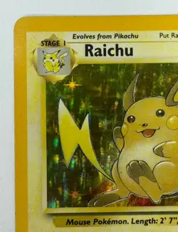 Pokemon TCG Raichu 14/62 Fossil Holo Unlimited Vintage - Image 4