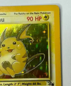 Pokemon TCG Raichu 14/62 Fossil Holo Unlimited Vintage - Image 5