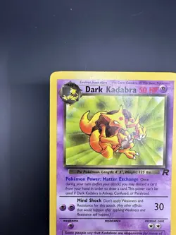 Dark Kadabra 39/82 Vintage Pokemon 1999-2000 Team Rocket - NM - Image 4
