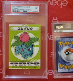 PSA 9 MINT Pokemon Japanese My 151 Campaign Stickers Ivysaur #002 - Image 3