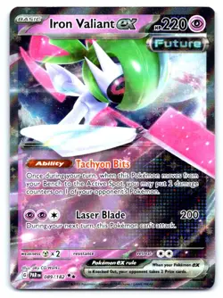 Iron Valiant ex - Pokemon Double Rare SV04: Paradox Rift 089/182 - Image 1