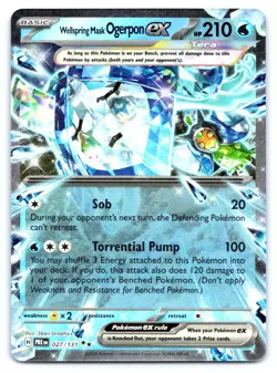 Wellspring Mask Ogerpon ex - Pokemon Holo Double Rare SV: Prismatic Evolutions 0 - Image 1