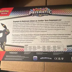 POKEMON TCG Prismatic Evolutions Premium Figure Collection English Sealed New 🔥 - Image 2