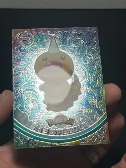 2000 TOPPS CHROME POKEMON T.V. Animation #13 WEEDLE Holo Foil - Image 2