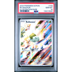 PSA 10 Bulbasaur POKEMON SCR EN-STELLAR CROWN ILLUSTRATION RARE #143 - Image 1