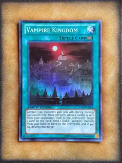 Yugioh Vampire Kingdom JOTL-ENDE4 Super Rare Limited Edition LP - Image 1