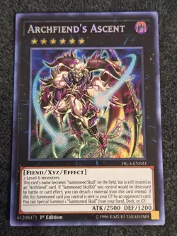 Archfiend's Ascent - FIGA-EN033 - Secret Rare - 1st Edition Near Mint Yugioh! Ca - Image 1