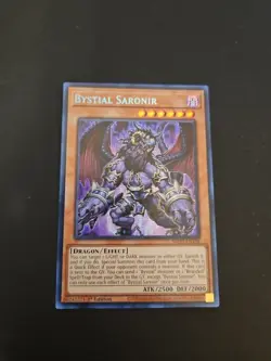 *** BYSTIAL SARONIR *** 1ST EDITION PRISMATIC SECRET RARE MP23-EN158 YUGIOH! - Image 1