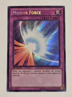 Mirror Force LCYW-EN091 1st Edition Secret Rare Yugioh Legendary Collection VLP - Image 1