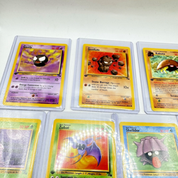 1999 Pokemon LOT of 7 Fossil Cards -Gastly, Kabuto, Geodude,Zubat, Shellder, - Image 2
