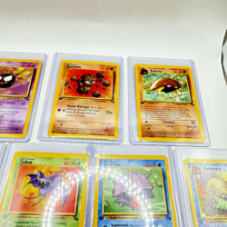 1999 Pokemon LOT of 7 Fossil Cards -Gastly, Kabuto, Geodude,Zubat, Shellder, - Image 3