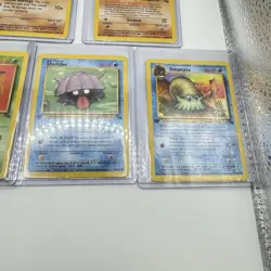 1999 Pokemon LOT of 7 Fossil Cards -Gastly, Kabuto, Geodude,Zubat, Shellder, - Image 4
