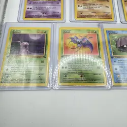 1999 Pokemon LOT of 7 Fossil Cards -Gastly, Kabuto, Geodude,Zubat, Shellder, - Image 5