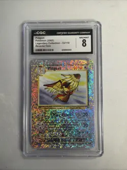 CGC 8 Pidgeot 2002 Legendary Collection 33/110 Reverse Holo Pokemon Card - Image 1
