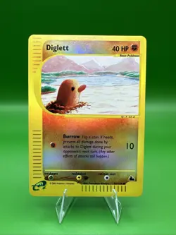 Pokemon TCG Diglett Expedition Reverse Holo Card 55/144 Near Mint Vintage Rare! - Image 1