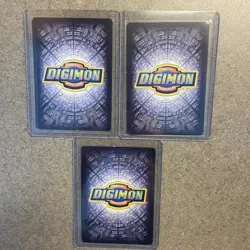 VINTAGE 2002 Non-Holo Growlmon Wargrowlmon Blackwargrowlmon Digimon Card Lot NM - Image 2