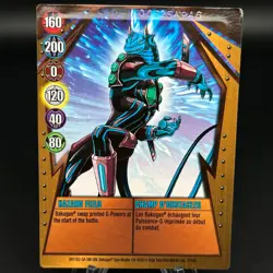 Bakugan HAZARD FIELD Metal Gate Card COPPER BA1163-GA-SM-GBL 19/48d IMPRINTED - Image 1
