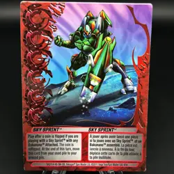 Bakugan SKY SPRINT Red Ability Card 2011 BA2114-AB-SM-GBL 4/5e MECHTANIUM SURGE - Image 1