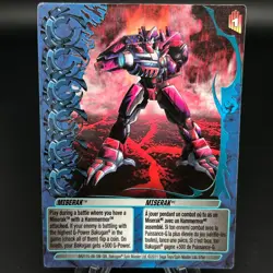 Bakugan MISERAK Blue Ability Card 2011 BA2115-AB-SM-GBL 5/5e MECHTANIUM SURGE - Image 1