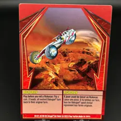 Bakugan RICKORAN Red Ability Card 2010 BA1221-AB-SM-GBL 29/47e GUNDALIAN - Image 1